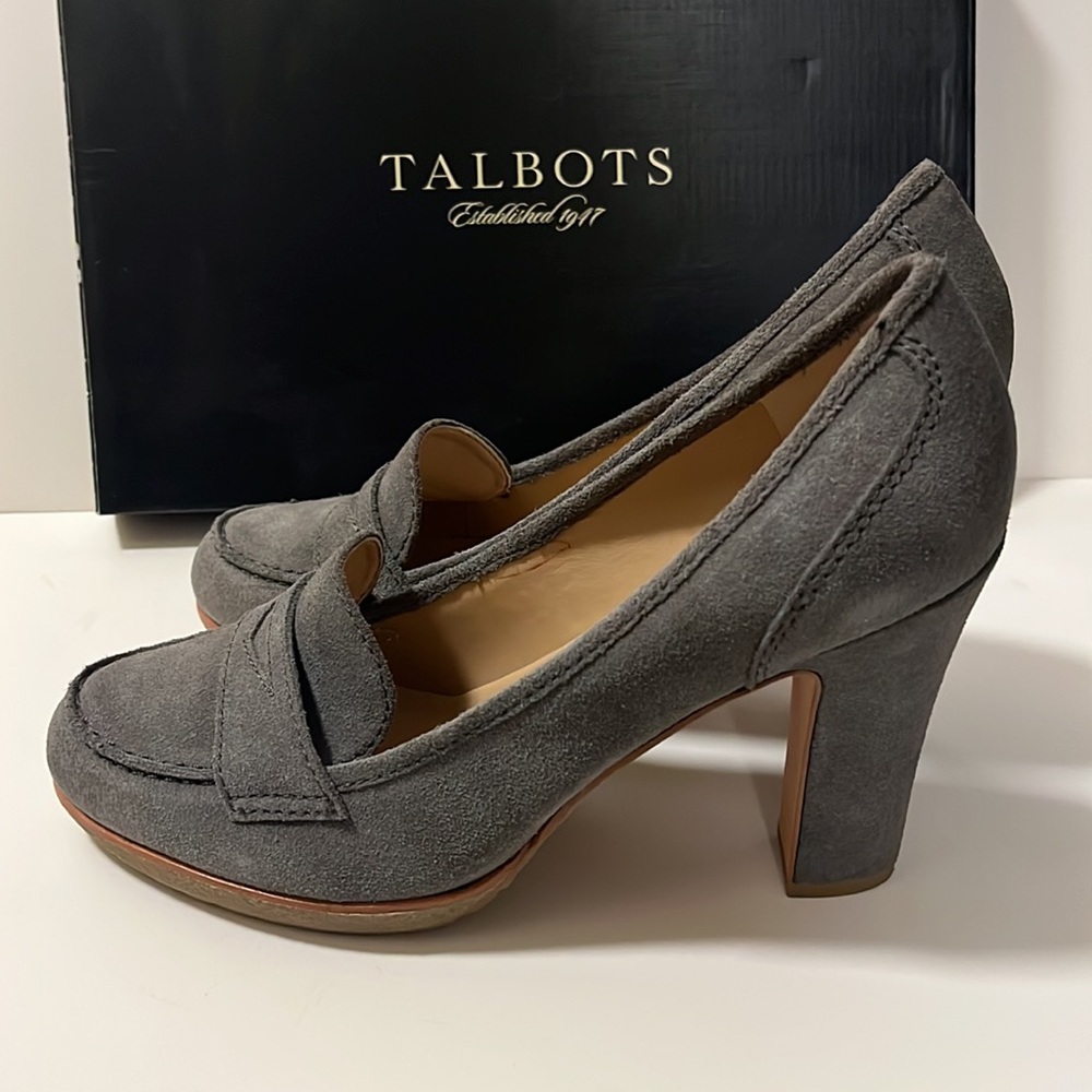 Talbots Grey Suede Heel - Picture 7 of 7